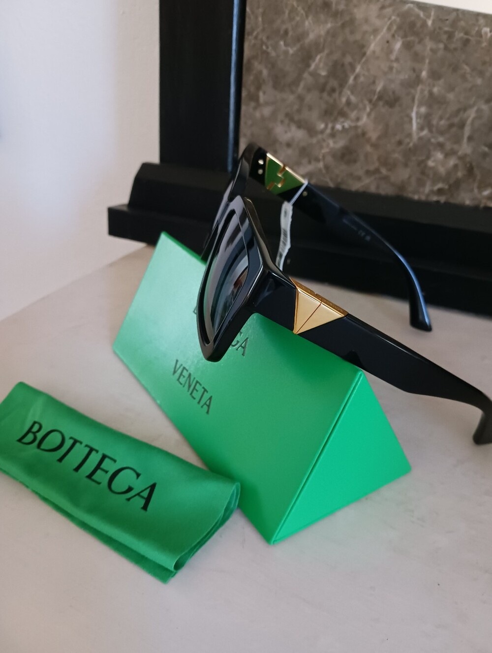 Bottega Veneta 55mm Square Sunglasses